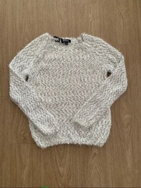 Buffalo David Bitton Heather Cream Crewneck Sweater